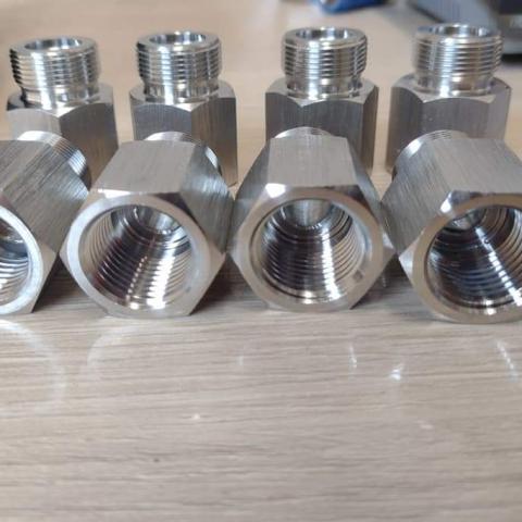 CONECTOR MACHO AÇO INOX DUPLA ANILHA