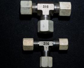 CONECTOR RETO MACHO INOX 316 DUPLA ANILHA