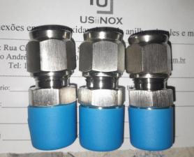 CONEXÕES RETAS DE AÇO INOX